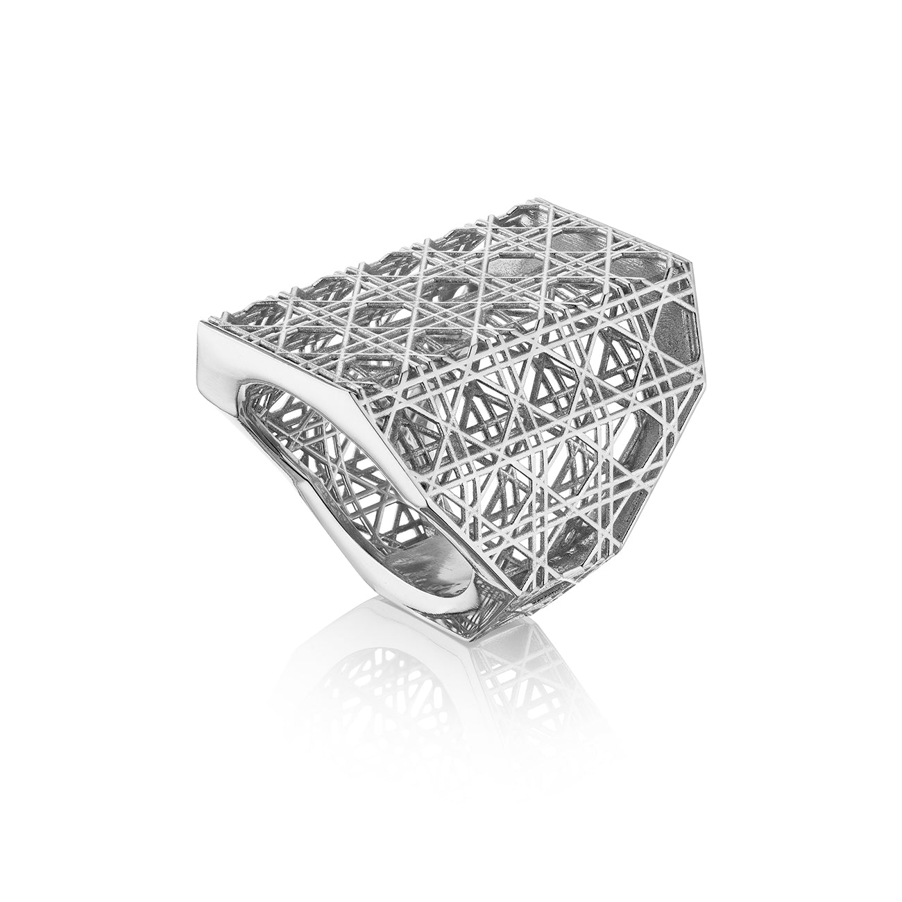 Doudou Maxi ring, 18K White Gold