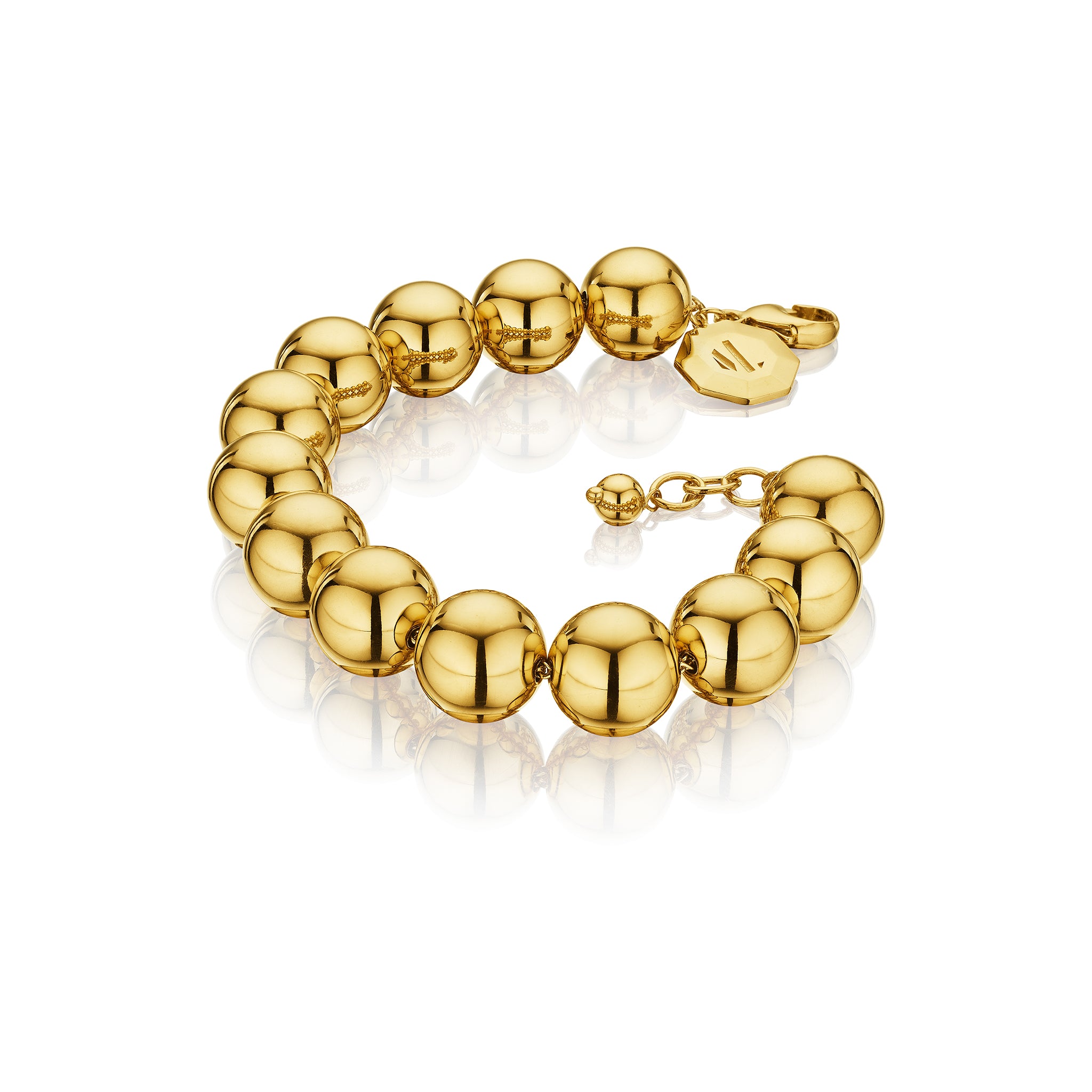 MoAnA LUU Beads bracelet in vermeil, inspired by Creole jewelry.