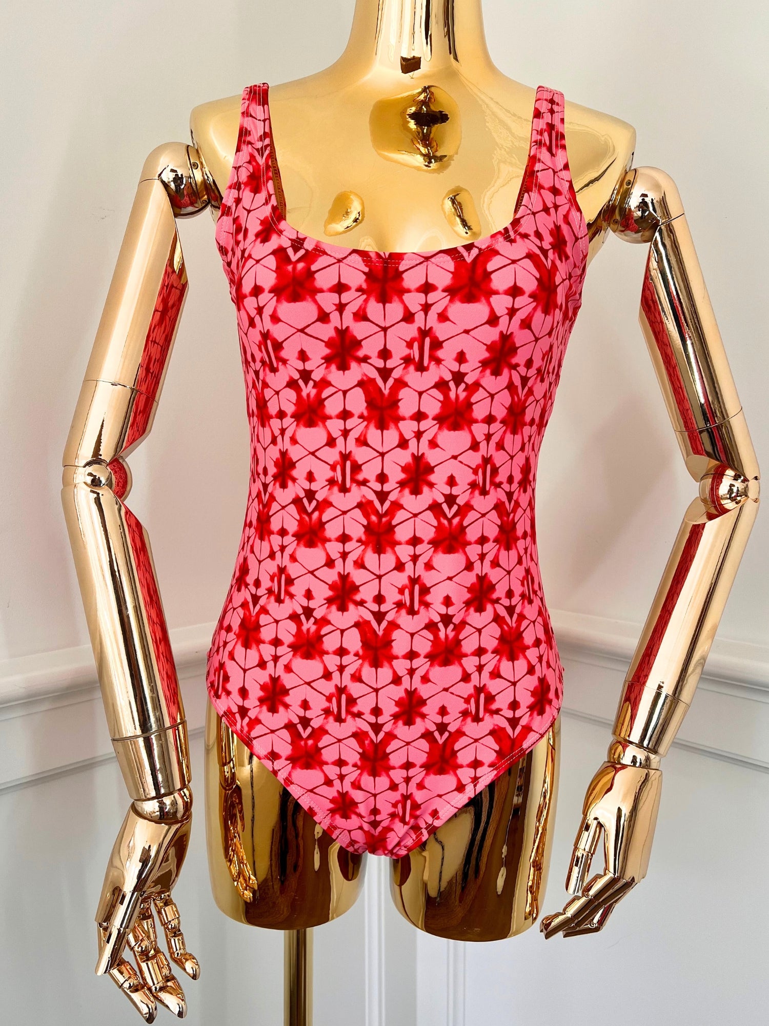 ML Tie Dye, Colombier One-Piece Swimsuit Guava