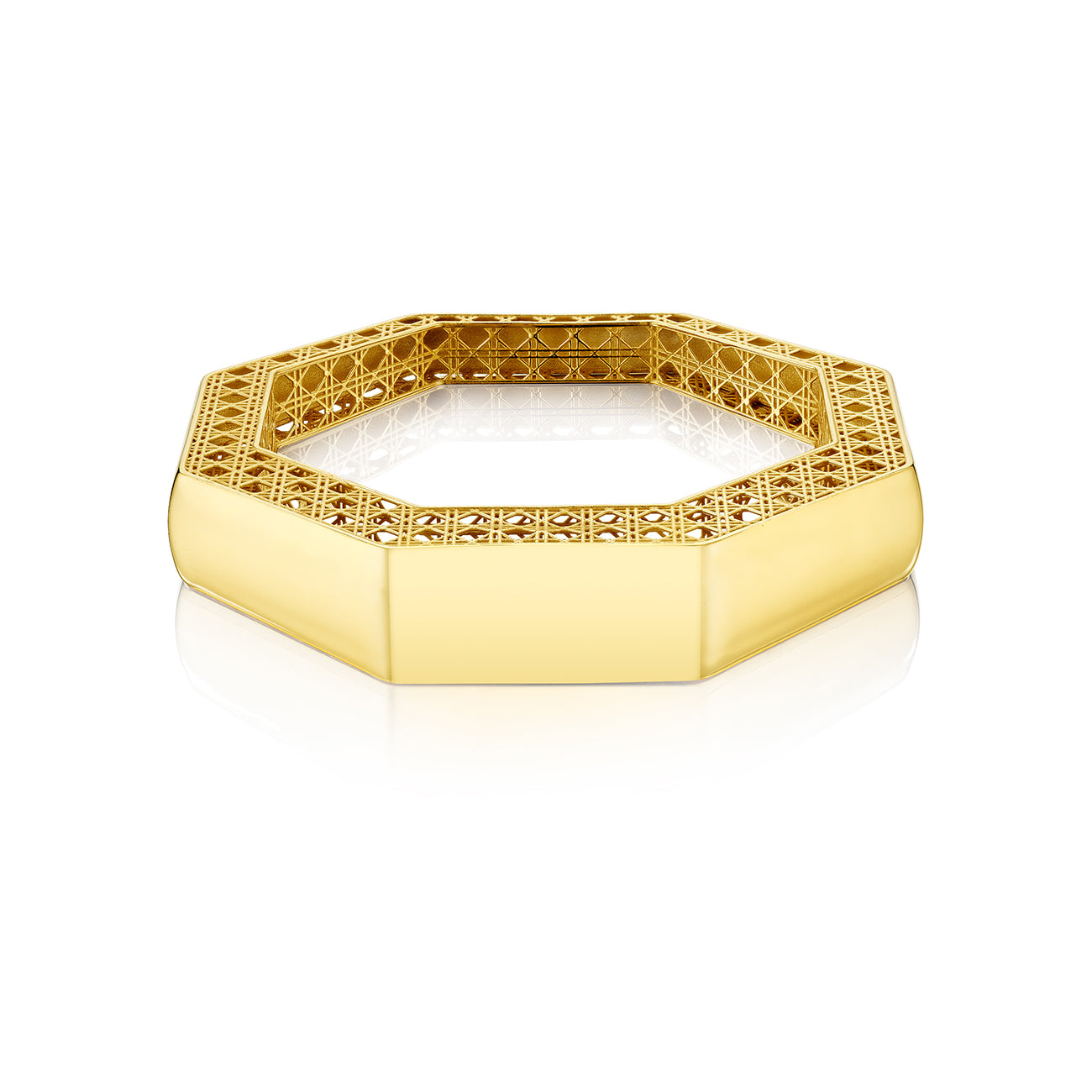 Doudou Bangle Bracelet, 18K Yellow Gold