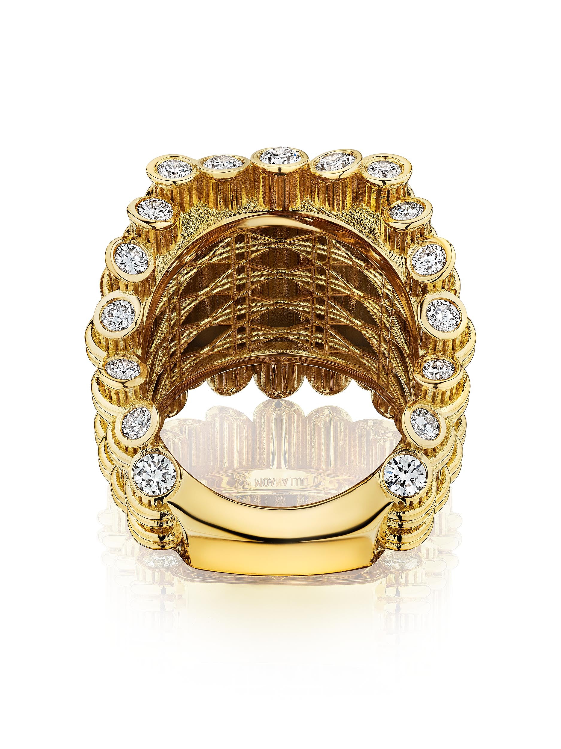 Archive No. 1 | Fago Kann Maxi ring, 18K Yellow Gold and diamonds