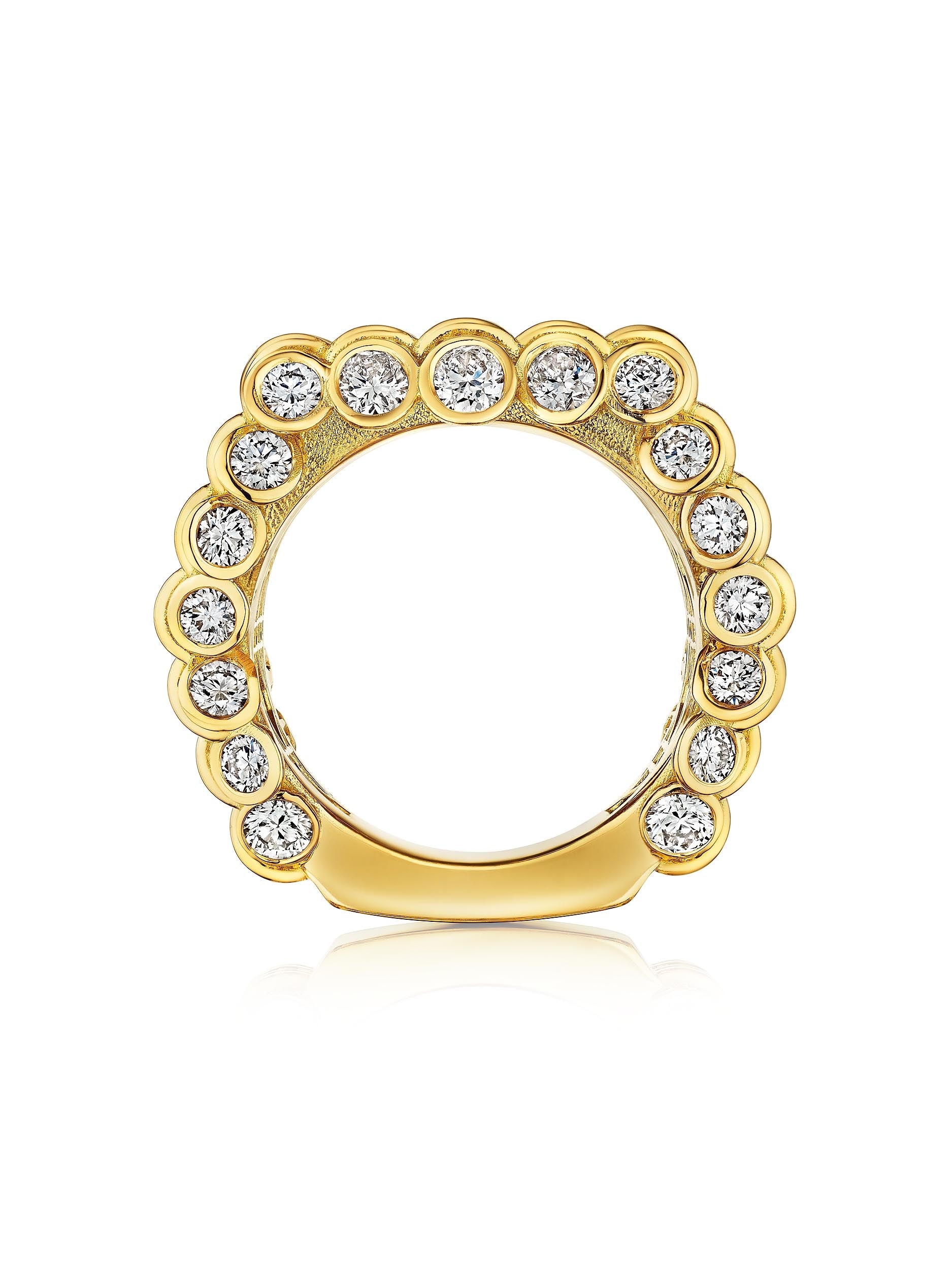 Archive No. 1 | Fago Kann Maxi ring, 18K Yellow Gold and diamonds