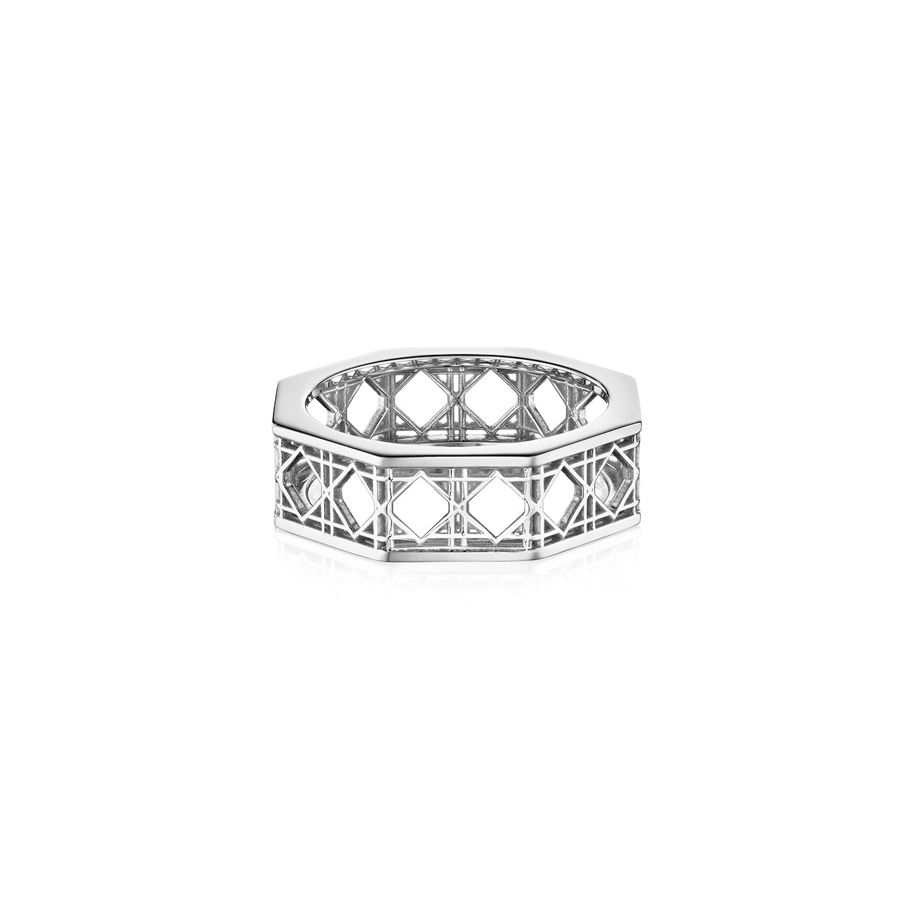 Doudou Band Ring, 18K White gold