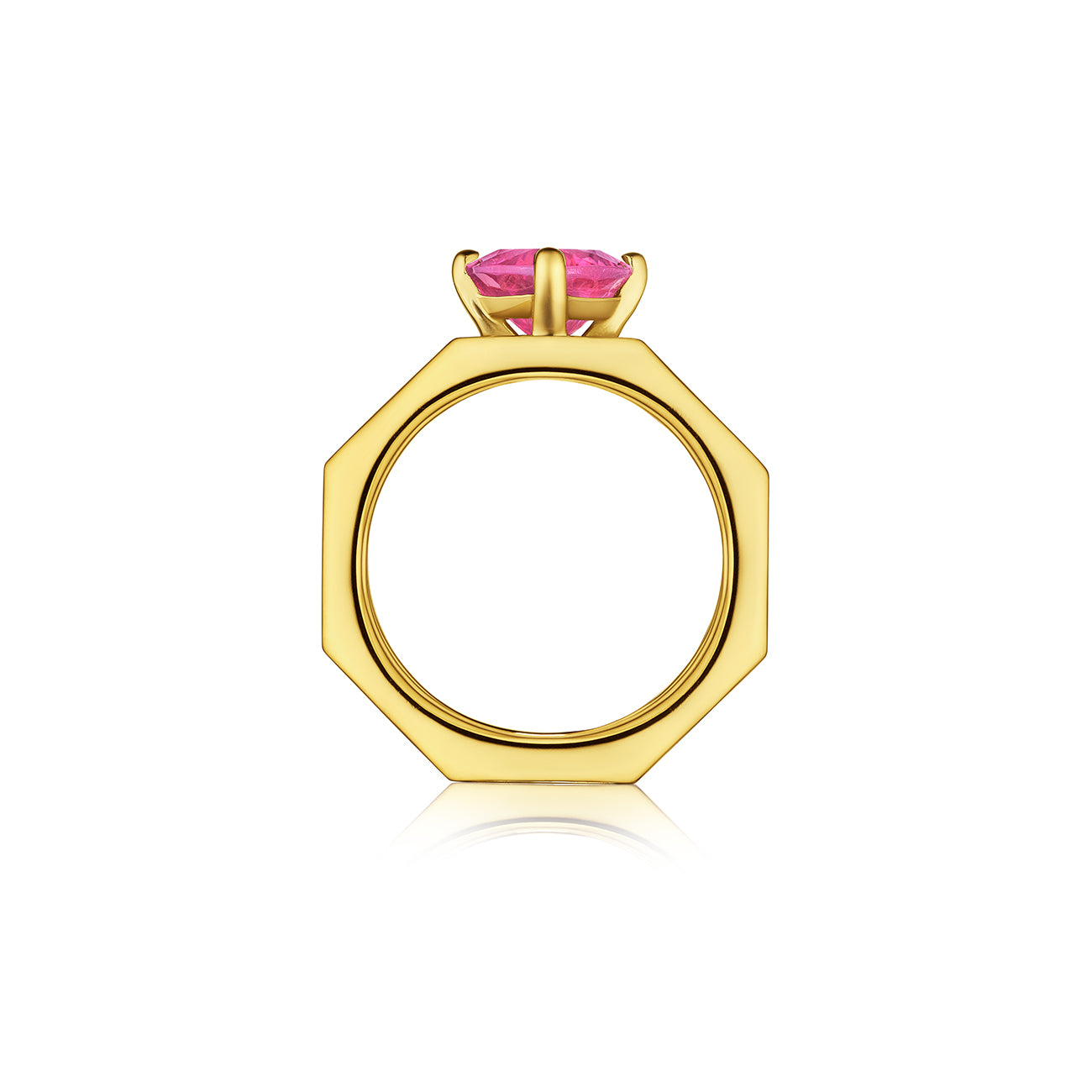 Doudou Chéri Ring, 18K Yellow Gold and Pink Tourmaline