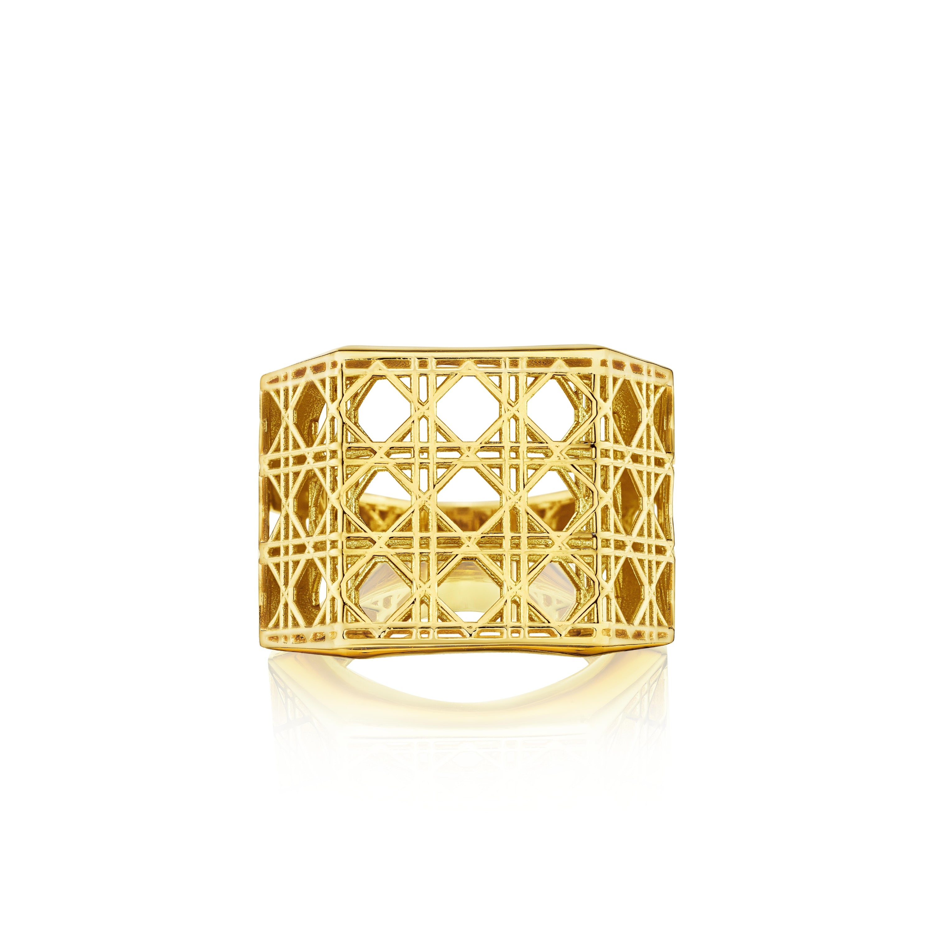 Doudou Wide Ring, 18K Yellow Gold