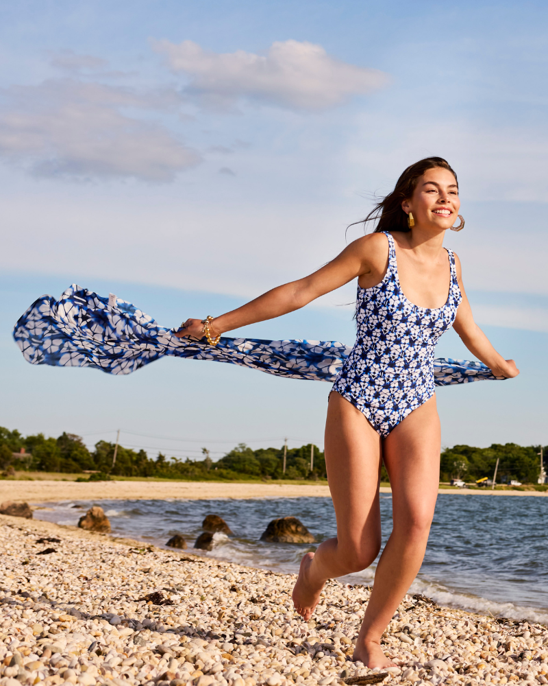 ML Tie Dye, Colombier One-Piece Swimsuit Indigo